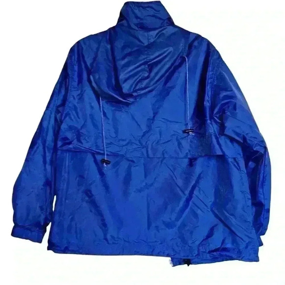 Lands' End‎ Sz M Nylon Windbreaker Lightweight Packable Vented - Picture 2 of 11